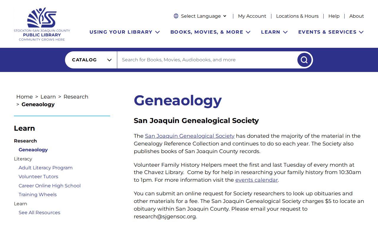 Lathrop residents directory county library genealogy collection
