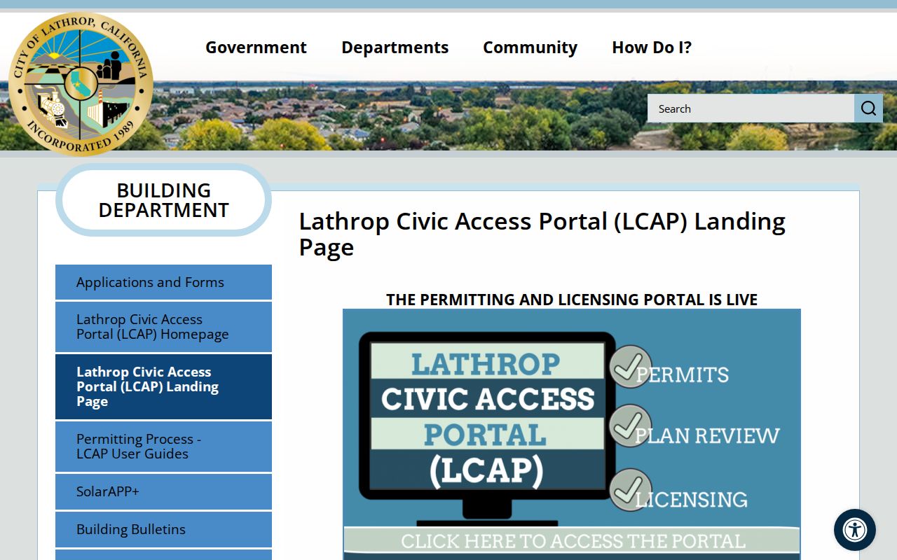 Lathrop residents directory Civic Access Portal records