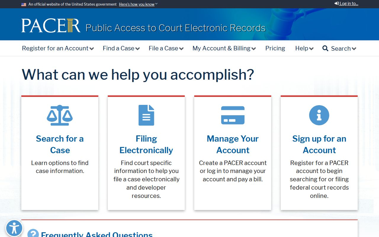 Lathrop resident lookup PACER federal records