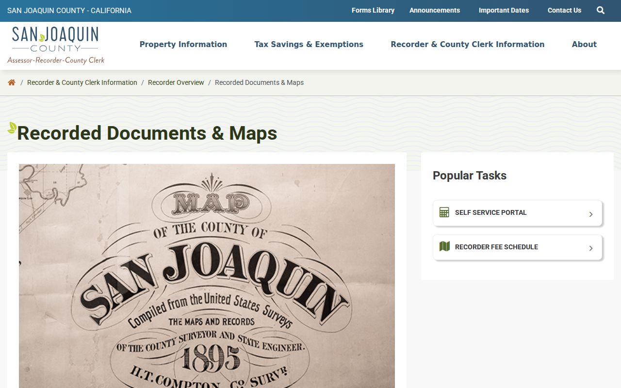 Lathrop street directory recorded documents and maps