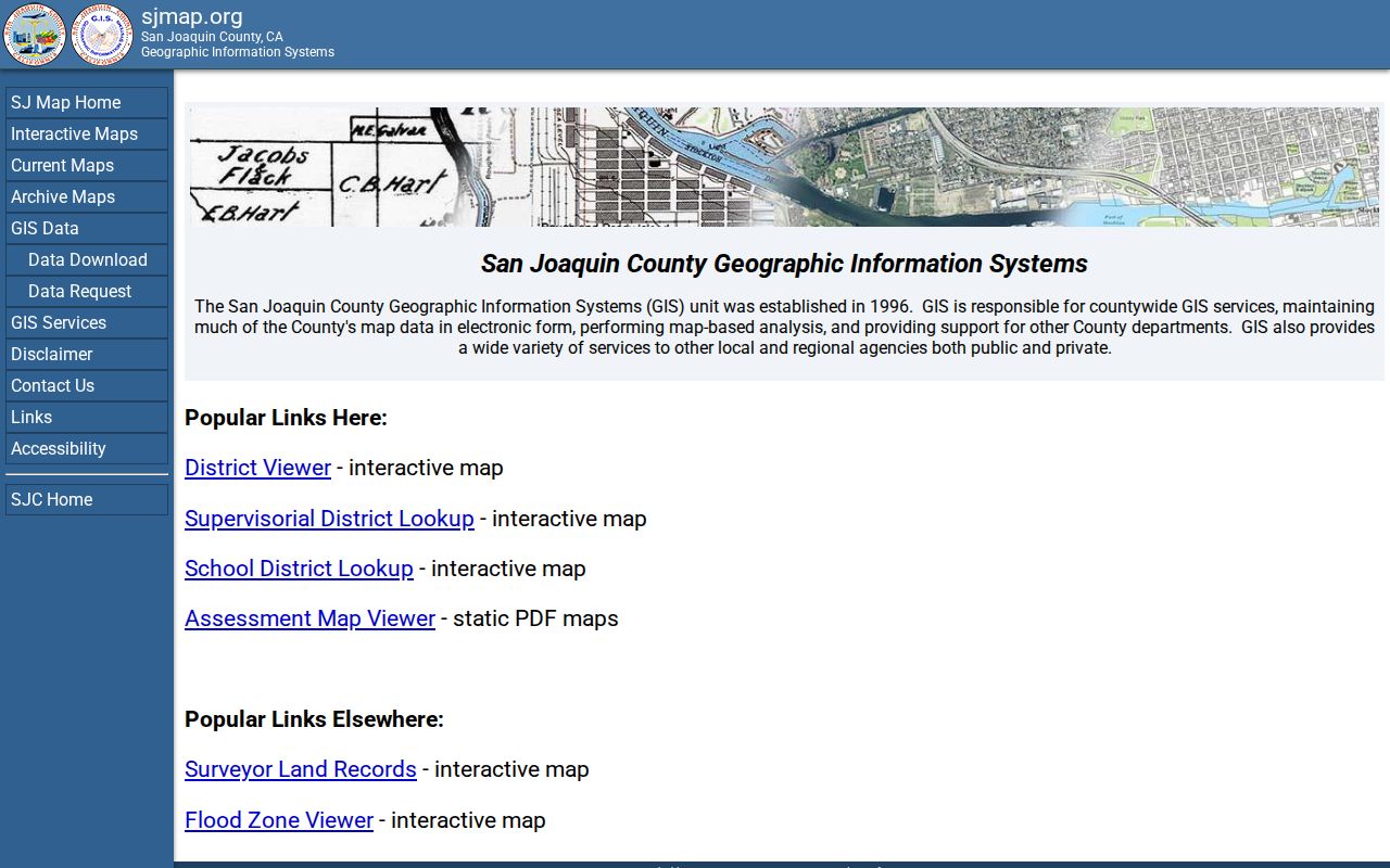 Lathrop street directory San Joaquin GIS parcel map